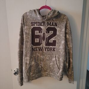 Marvel Spider-Man Tan Camouflage Hoodie